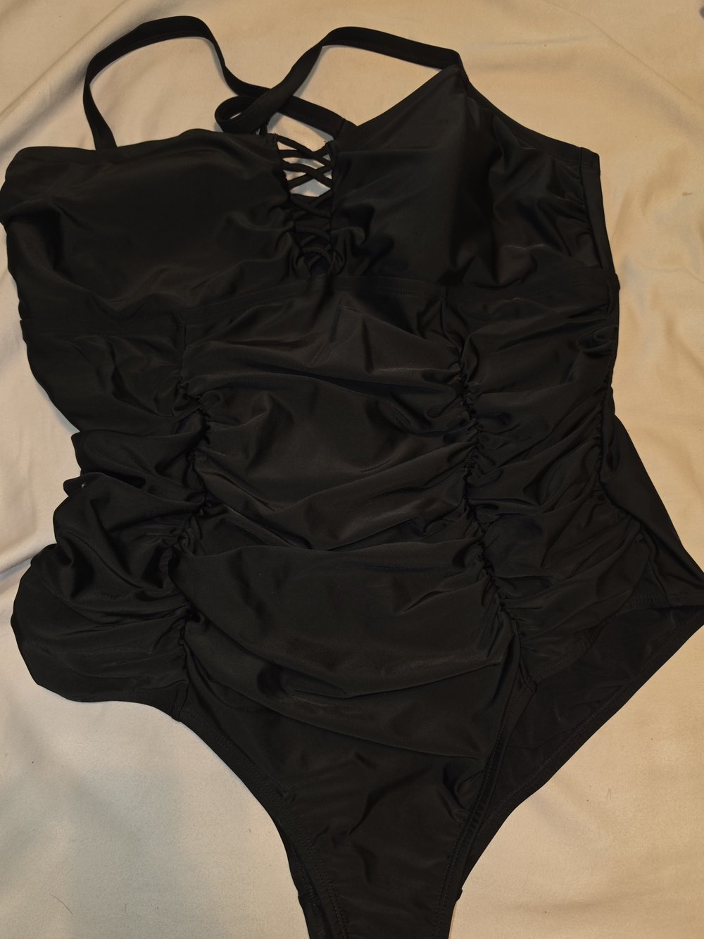 Torrid 3 Swimsuit with Lattice Front